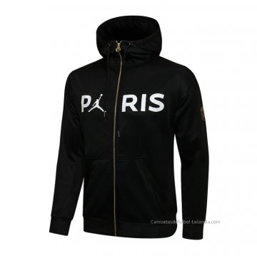 Chaqueta con Capucha del Paris Saint-Germain Jordan 2021-2022 Negro Chaqueta con Capucha del Paris Saint-Germain Jordan 2021-2022 Negro