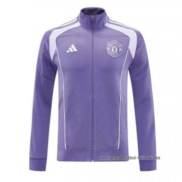 Chaqueta del Manchester United 2025-2026 Purpura Chaqueta del Manchester United 2025-2026 Purpura