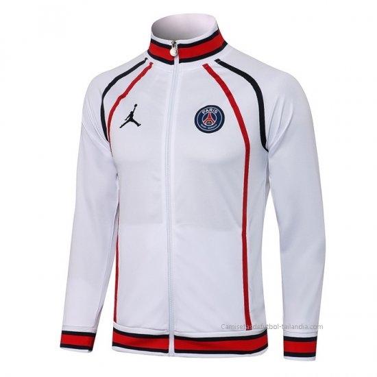Chaqueta del Paris Saint-Germain Jordan 2021-2022 Blanco - Haga un click en la imagen para cerrar