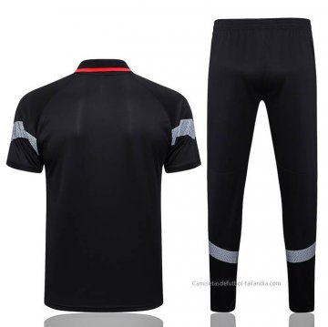 Conjunto Polo del AC Milan 2023-2024 Negro