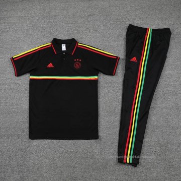 Conjunto Polo del Ajax 2022-2023 Negro