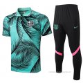 Conjunto Polo del Barcelona 2021 Verde