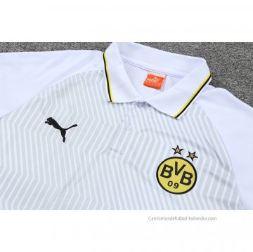 Conjunto Polo del Borussia Dortmund 2022-2023 Blanco y Verde