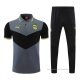 Conjunto Polo del Borussia Dortmund 2022-2023 Gris y Negro