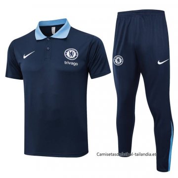 Conjunto Polo del Chelsea 2024-2025 Azul Conjunto Polo del Chelsea 2024-2025 Azul