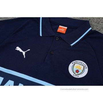 Conjunto Polo del Manchester City 2022-2023 Azul Marino
