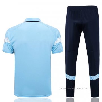 Conjunto Polo del Manchester City 2022-2023 Azul