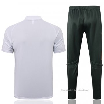 Conjunto Polo del Manchester United 2021-2022 Blanco