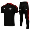 Conjunto Polo del Manchester United 2021-2022 Negro