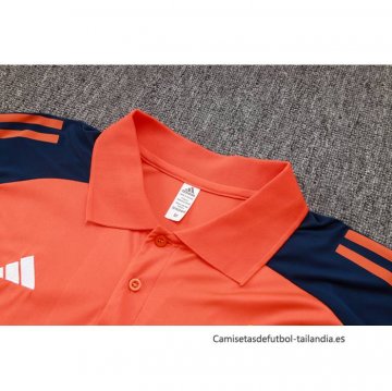 Conjunto Polo del Manchester United 2024-2025 Naranja