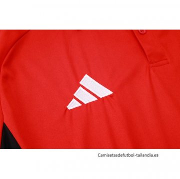 Conjunto Polo del Manchester United 2024-2025 Rojo