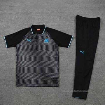 Conjunto Polo del Olympique Marsella 2022-2023 Gris