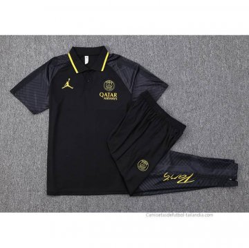 Conjunto Polo del Paris Saint-Germain Jordan 2023-2024 Negro