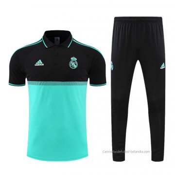 Conjunto Polo del Real Madrid 2022-2023 Negro y Verde Conjunto Polo del Real Madrid 2022-2023 Negro y Verde