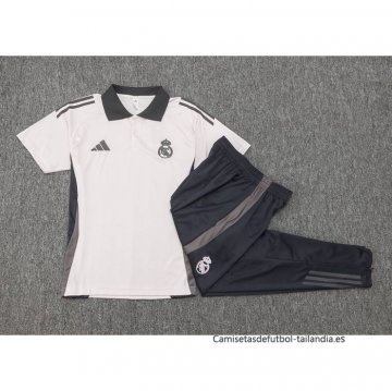 Conjunto Polo del Real Madrid 2024-2025 Rosa Claro