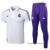Conjunto Polo del Real Madrid 2025-2026 Blanco Purpura Conjunto Polo del Real Madrid 2025-2026 Blanco Purpura