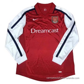 1ª Camiseta Arsenal Manga Larga Retro 2000 1ª Camiseta Arsenal Manga Larga Retro 2000