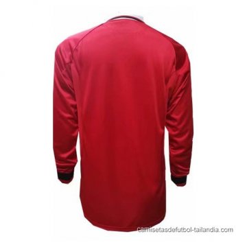 1ª Camiseta Manchester United UCL Manga Larga Retro 1999-2000