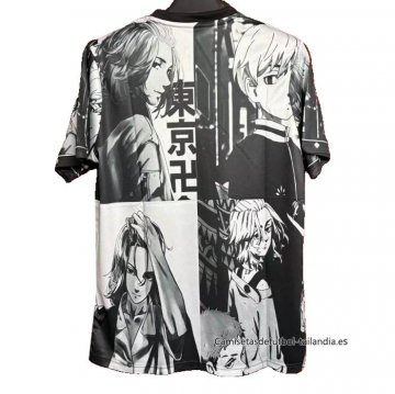 Tailandia Camiseta Japon Anime 2024-2025 Negro y Blanco
