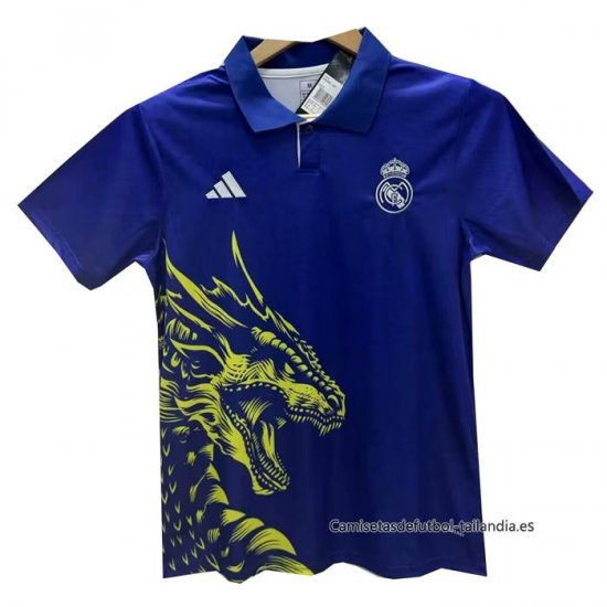 Tailandia Camiseta Real Madrid Dragon 2024-2025 Azul - Haga un click en la imagen para cerrar